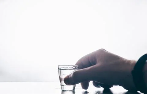 Glass With Vodka Stock Photos
