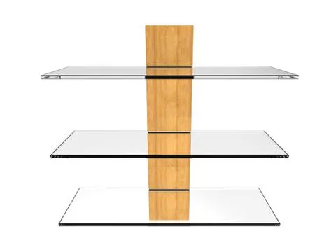Glass Wall Shelf Stock Illustration