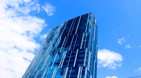Glass wall of a skyscraper Stock Footage 51700188