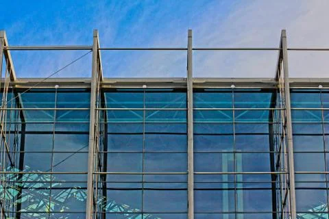 Glass wall of skyscraper, Stock Photos