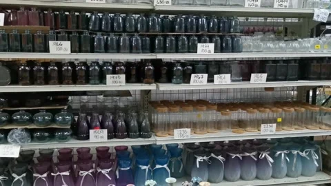 Glass Ware Selection Stock Footage 159291523