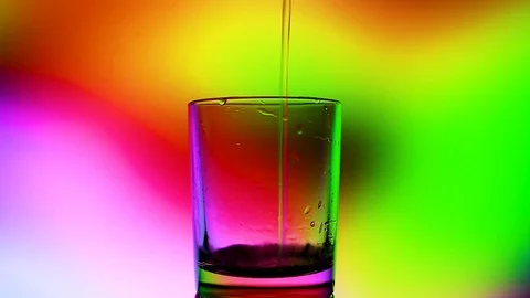 A glass of water on a beautiful background Stock Footage 85676657