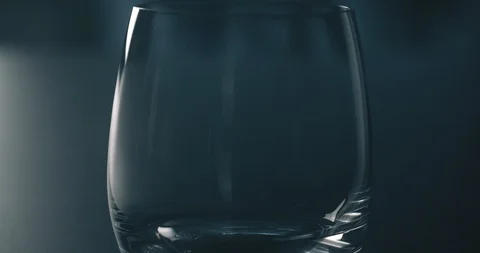 Glass water close up Video stock 87571874