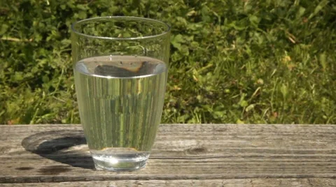 Glass of water Stock Footage 8558702