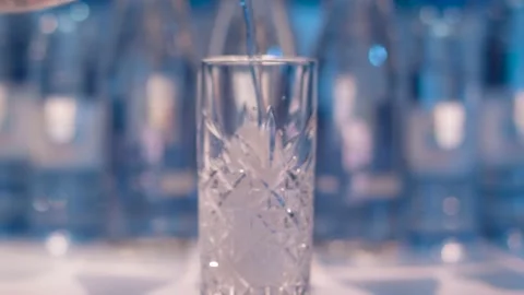 Glass of water Stock Footage 134152712