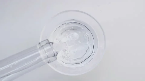 A glass of water.  Stock Footage 238853995