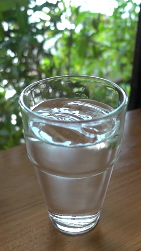 Glass of Water Stock Footage 275572036