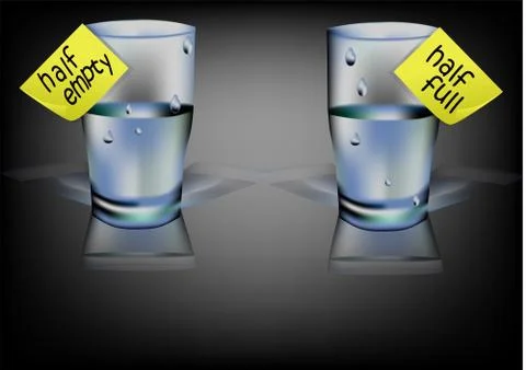 Glass of water Stock Illustration