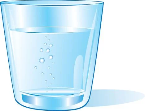 Glass of water 스톡 일러스트