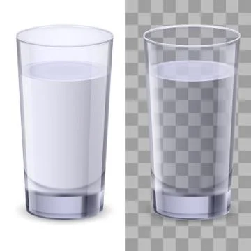 Glass of water Illustrazione stock