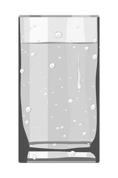 Glass with water Illustrazione stock