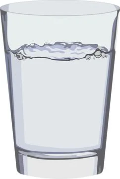 Glass Water Stock Illustration
