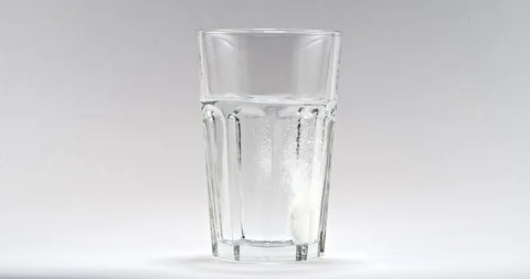 Glass water Soluble tablet Stock Footage 113693554