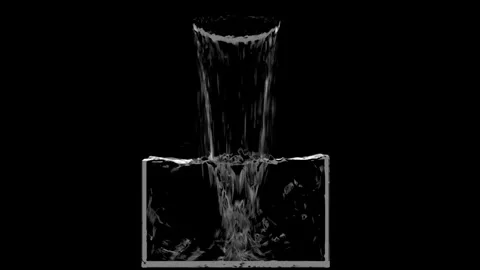Glass water white01 Stock Footage 343870214