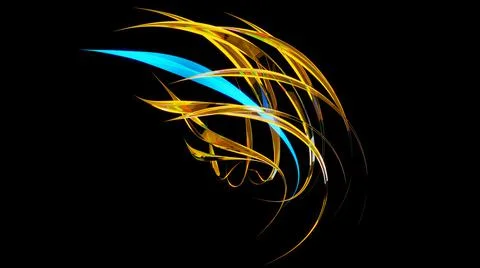 Glass waves pattern, colored glass, long texture. 3D illustration Stock Photos