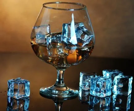 Glass of whiskey Stock Photos