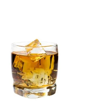 Glass of whiskey Stock Photos