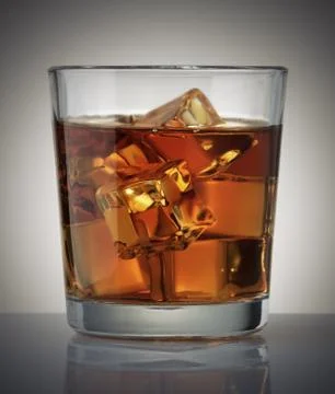 Glass of whiskey Stock Photos