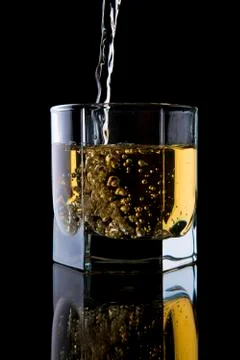 Glass of whisky. Stock Photos