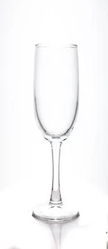 Glass on a white background Stock Photos