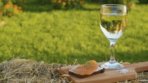 A glass of white wine Stock Footage 141601310