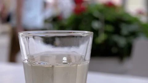 Glass of White Wine Stock Footage 293246278