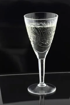 A glass of white wine Stock Photos