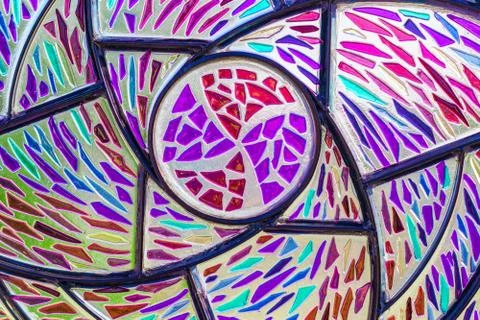 Glass window repeating pattern texture Stock Photos