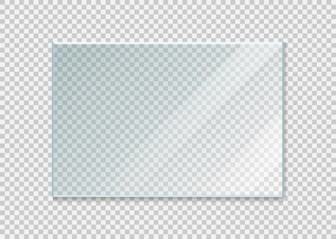 Glass windowisolated on white background. Vector illustration. イラスト素材
