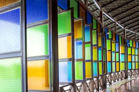 Glass windows Stock-Fotos