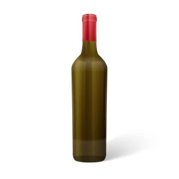 Glass   wine bottle. Stock Illustration