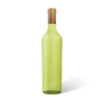 Glass   wine bottle. Stock Illustration