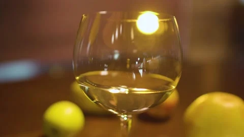 Glass of wine close up rolling Stock Footage 169139820