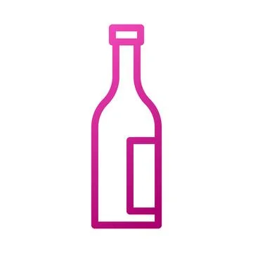 Glass wine Element gradient pink easter illustration Illustrazione stock