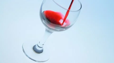 Glass of wine Stock Footage 60433450