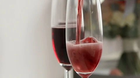 Glass of wine Stock Footage 104975842