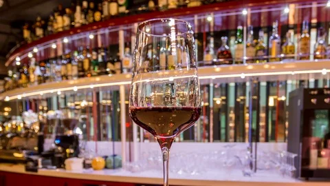 Glass of wine Stock Footage 113229550