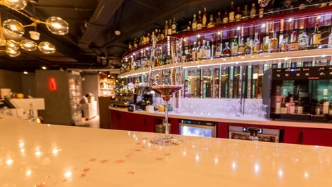 Glass of wine Stock Footage 113229670