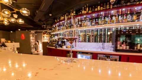 Glass of wine Stock Footage 113229985