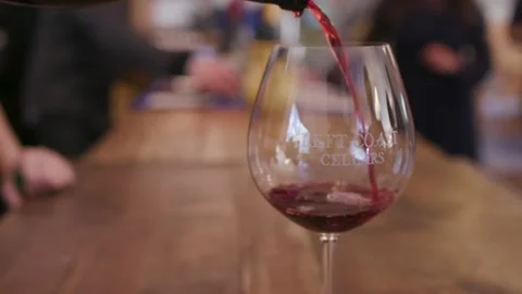 A glass of wine Stock Footage 155450181
