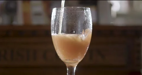 A glass of wine Stock Footage 155456093