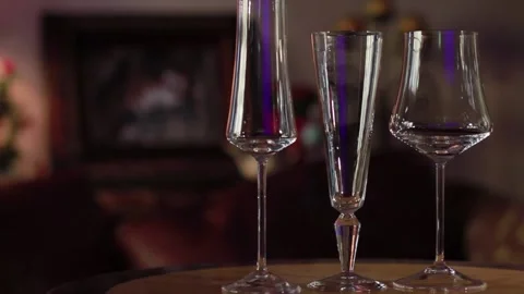 A glass of wine Stock Footage 155456393