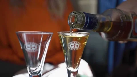 A glass of wine Video stock 155461504