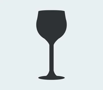 Glass of wine icon Stock Illustration
