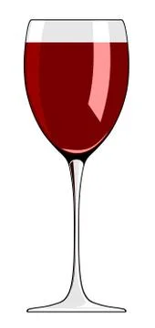 Glass of wine Stock Illustration