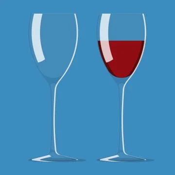 Glass of wine Stock Illustration