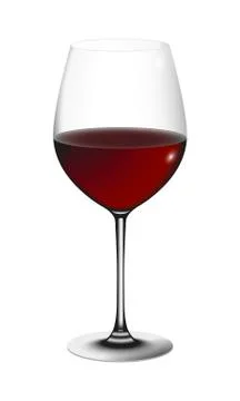 Glass of wine Stock Illustration