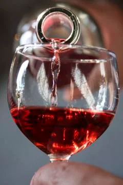 Glass of wine Stock Photos