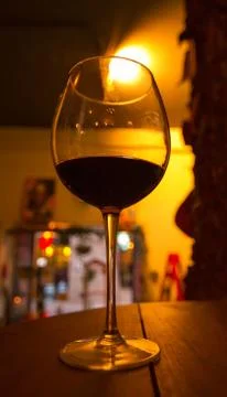 Glass of wine Stock Photos