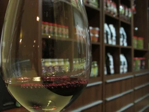 Glass of wine Stock Photos